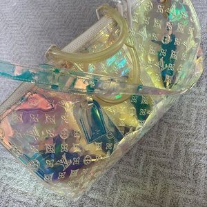 LOUIS VUITTON by VIRGIL ABLOH 2019 Prism Monogram KEEPALL BANDOULIERE Bag